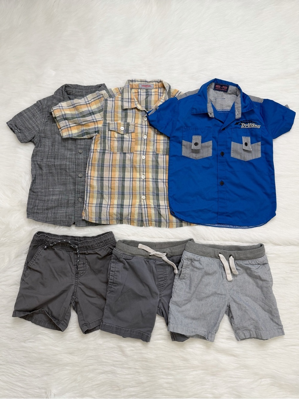 Boys Toddler Size 4T BUNDLE (6) Shirt & Pants Set